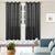 BGment Curtains Custom Linen Look Sheer Curtains Light Filtering Drapes Single Panel