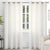 BGment Curtains Custom Linen Look Sheer Curtains Light Filtering Drapes Single Panel