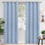 BGment Curtains Custom Foil Print Thermal Insulated Blackout Curtains Single Panel