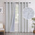 BGment Curtains Custom Linen 100% Blackout With Liner Textured Thermal Insulated Curtains Single Panel