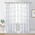BGment Curtains Embroidered Semi Sheer Curtains Light Filtering Drapes