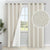 BGment Curtains Custom Linen 100% Blackout Thermal Insulated Textured Full Room Darkening Curtains With White Liner Single Panel