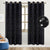 BGment Curtains Custom Foil Print Star Thermal Insulated Blackout Curtains Single Panel