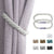 BGment Strong Magnetic Curtain Tiebacks Convenient Decorative Weave Rope Curtain Holdbacks for Home Office Window Draperies, 2 Pack