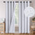 BGment Curtains Custom Linen 100% Blackout Grommet Textured Thermal Insulated Curtains Single Panel