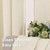 BGment Curtains Custom Loosely Woven Natural Texture Striped Linen Blend Light Filtering Curtain Single Panel